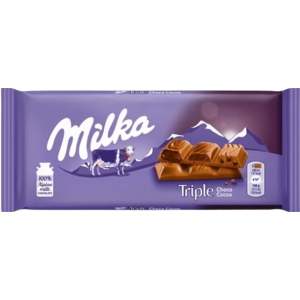 Milka σοκολάτα με τριπλή σοκολάτα 90gr Milka - 1