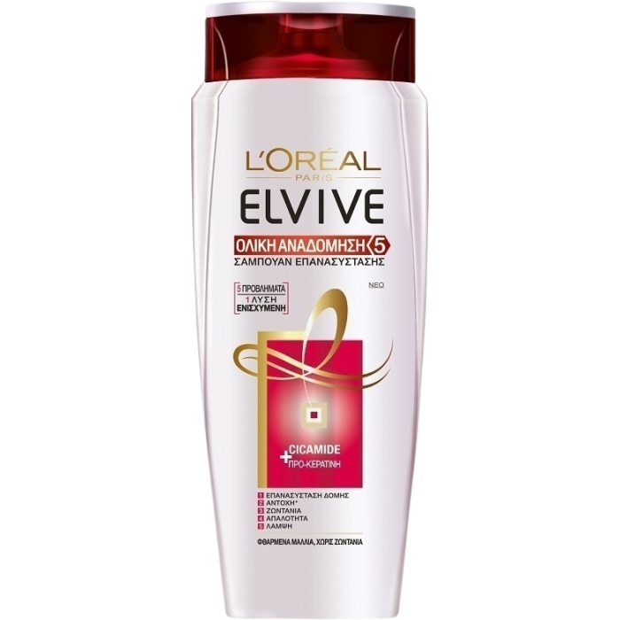 Elvive σαμπουάν ολικής αναδόμησης total repair 5 400ml Elvive Loreal - 1