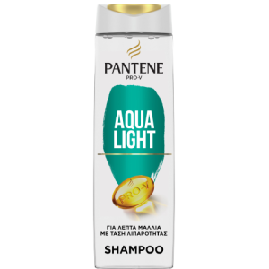 Pantene σαμπουάν aqua light για λεπτά μαλλιά με τάση λιπαρότητας 400ml