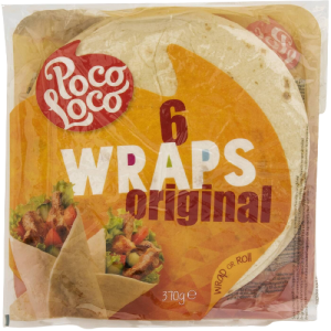 Poco loco τορτίγια σταρένια 20cm 8τεμ 320gr Poco loco - 1