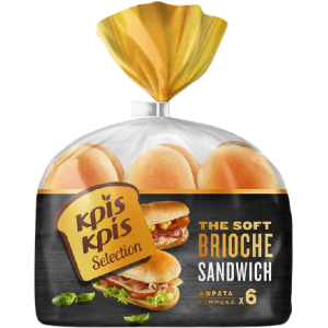 Κρις κρις the soft brioche ψωμάκια σάντουιτς 6x57gr Κρις κρις - 1