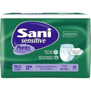 Sani sensitive pants βρακάκι ακράτειας No1 (S) 14τεμ