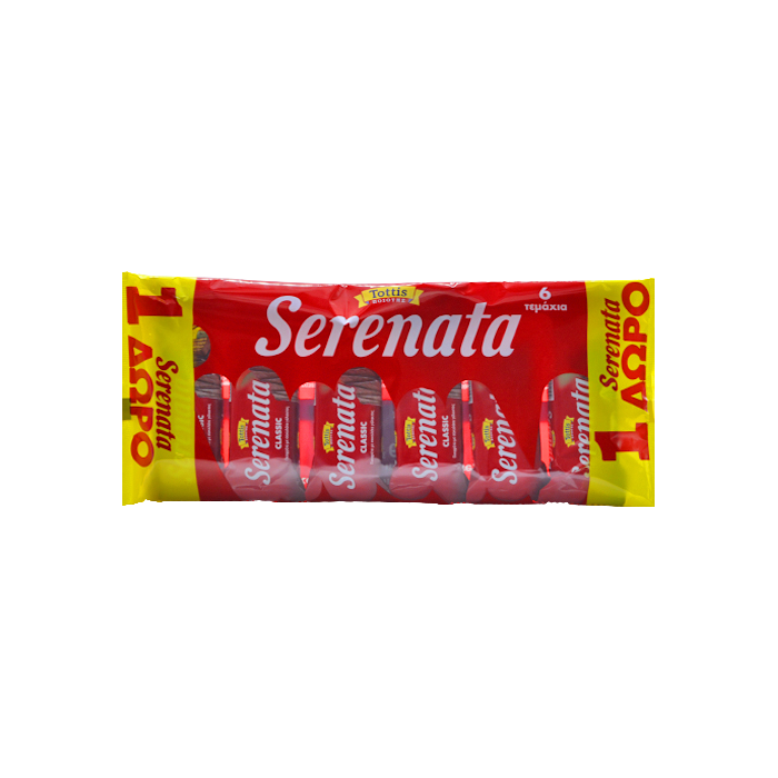 Serenata γκοφρέτα classic με σοκολάτα γάλακτος 6x33gr