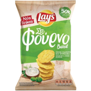 Lays πατατάκια φούρνου γιαούρτι & μυρωδικά 105gr Lay's chips - 1