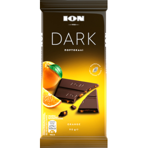 ΙΟΝ σοκολάτα υγείας dark με πορτοκάλι 90gr