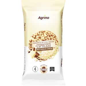 Agrino ρυζογκοφρέτα με λευκή σοκολάτα & espresso 64gr Agrino - 1