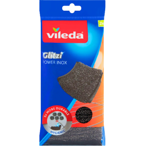 Vileda glitzi power inox συρμάτινο σφουγγάρι κουζίνας 2τεμ Vileda - 1