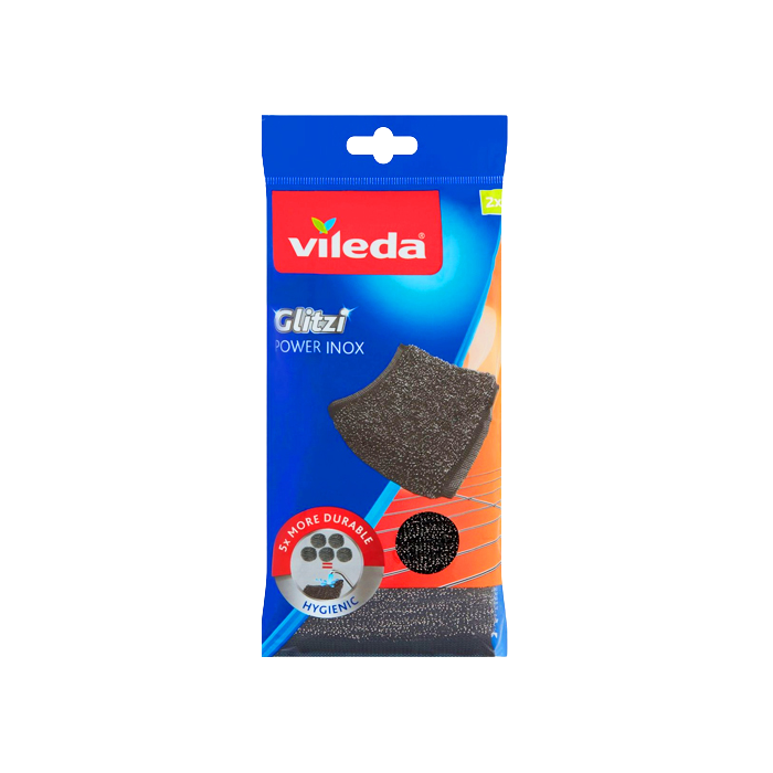 Vileda glitzi power inox συρμάτινο σφουγγάρι κουζίνας 2τεμ Vileda - 2