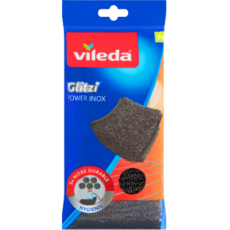 Vileda glitzi power inox συρμάτινο σφουγγάρι κουζίνας 2τεμ Vileda - 2