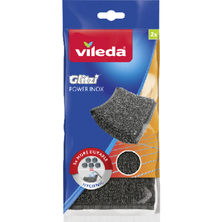 Vileda glitzi power inox συρμάτινο σφουγγάρι κουζίνας 2τεμ Vileda - 1