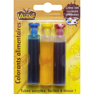 Vahine χρώματα ζαχαροπλαστικής 3x6ml Vahine - 1