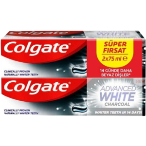 Colgate οδοντόκρεμα advanced white charcoal 2x75ml Colgate - 1