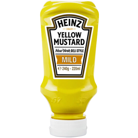 Heinz μουστάρδα απαλή 240gr