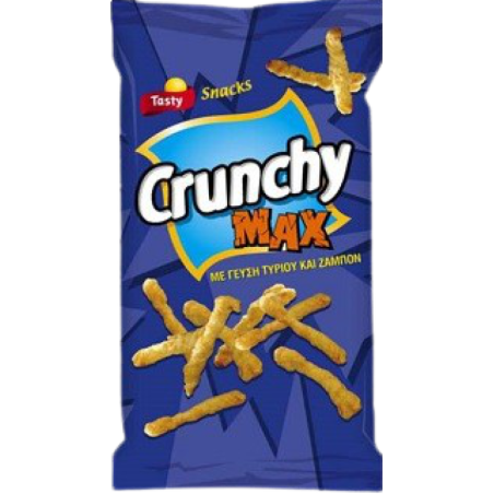 Tasty snacks πατατάκια crunchy max με γεύση τυρί 110gr Tasty Snacks - 1