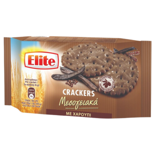 Elite crackers μεσογειακά με χαρούπι 105gr Elite - 1