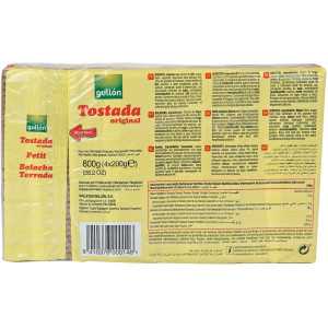 Gullon μπισκότα tostada 4x200gr