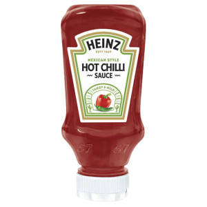 Heinz chili sauce hot top down 220ml  - 1