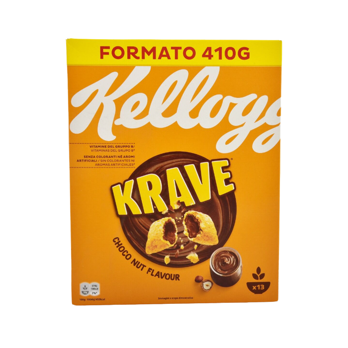 Kellogg's δημητριακά krave choco nut 410gr