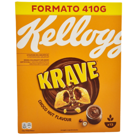 Kellogg's δημητριακά krave choco nut 410gr