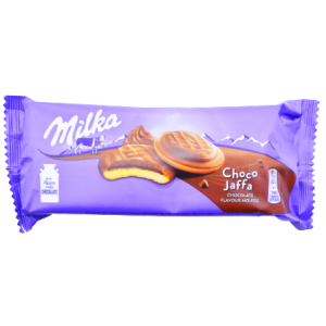 Milka μπισκότα choco jaffa με μους σοκολάτα 128gr