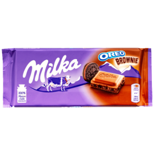 Milka σοκολάτα oreo choco brownie 100gr