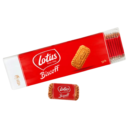 Lotus biscoff μπισκότα για καφέ 312,5gr