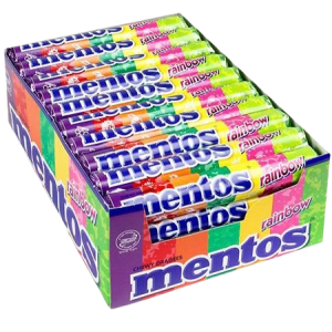 Mentos τσιχλοκαραμέλες χρωματιστές 20x38gr Mentos - 1