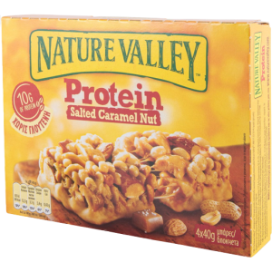 Nature valley μπάρες πρωτεϊνης με αλατισμένη καραμέλα 4x40gr Nature Valley - 1