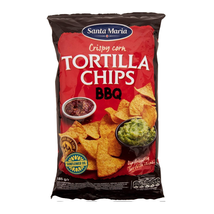 Santa Maria tortilla chips με μπάρμπεκιου 185gr