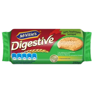 McVitie's μπισκότα digestive με 30% λιγότερα λιπαρά 250gr