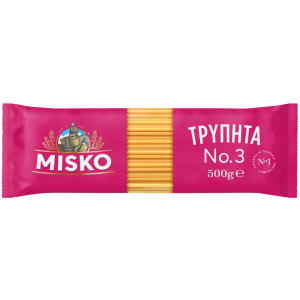 Misko σπαγγέτι No3 τρυπητά 500gr Misko - 1