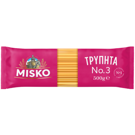 Misko σπαγγέτι No3 τρυπητά 500gr Misko - 1