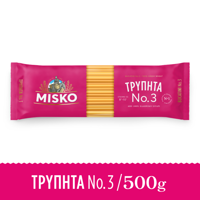 Misko σπαγγέτι No3 τρυπητά 500gr Misko - 3