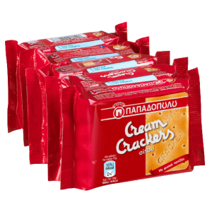 Παπαδοπούλου cream crackers σίτου 5x43gr Παπαδοπούλου - 1