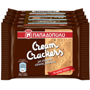 Παπαδοπούλου cream crackers σίκαλης 5x47gr Παπαδοπούλου - 1