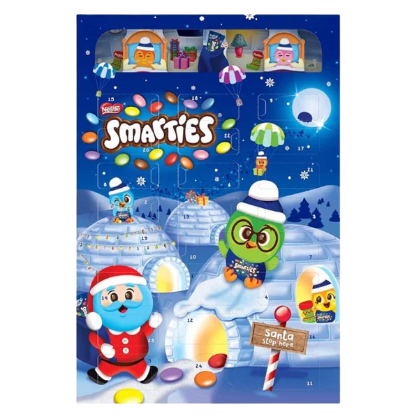 Smarties χριστουγεννιάτικο ημερολόγιο με σοκολατάκια 193,9gr