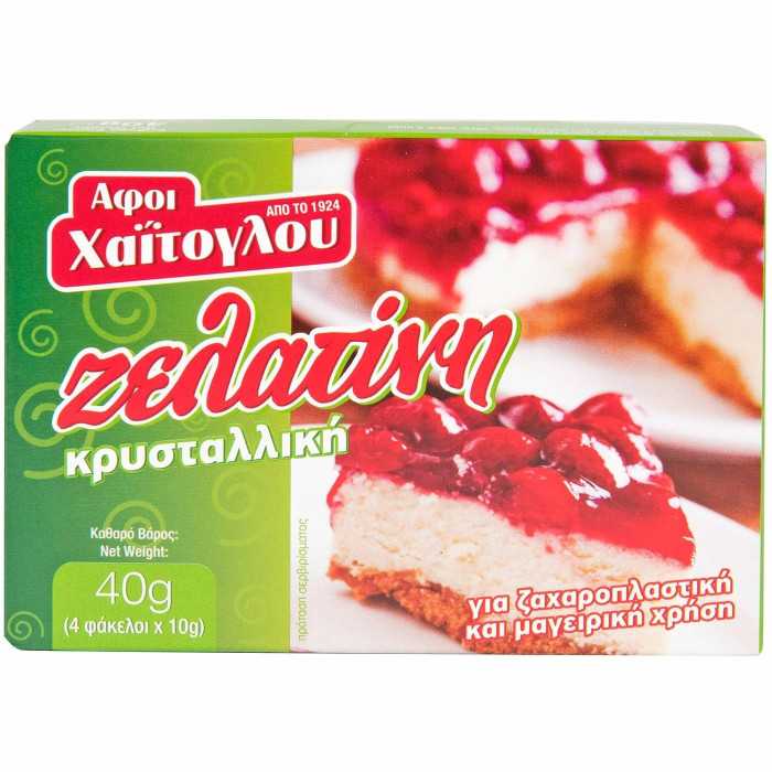 Χαΐτογλου ζελατίνη κρυσταλλική 4x10gr