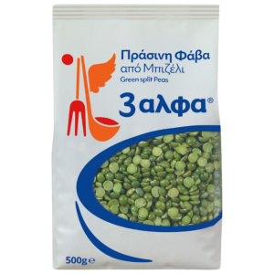 3άλφα πράσινη φάβα από μπιζέλι 500gr