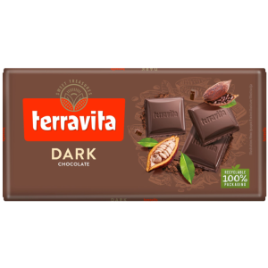Terravita σοκολάτα dark 100gr Terravita - 1