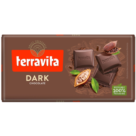 Terravita σοκολάτα dark 100gr