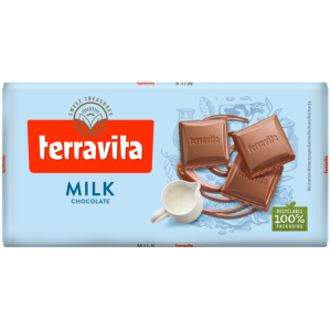 Terravita σοκολάτα milk 100gr