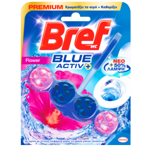 Bref μπλοκ WC blue active flower 51ml