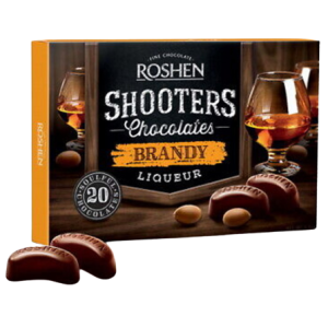 Roshen shooters liquor σοκολατάκια brandy 150gr