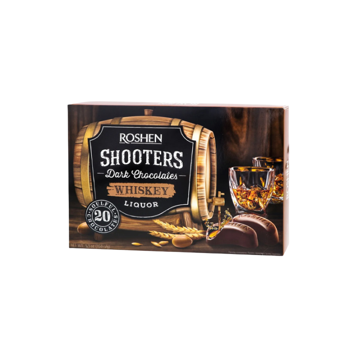 Roshen shooters liquor σοκολατάκια whiskey 150gr