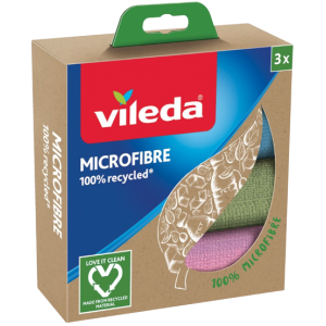 Vileda microfibre πετσέτες καθαρισμού recycled 3τεμ Vileda - 1