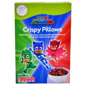 Pj masks δημητριακά μαξιλαράκια γεμιστά με πραλίνα 375gr