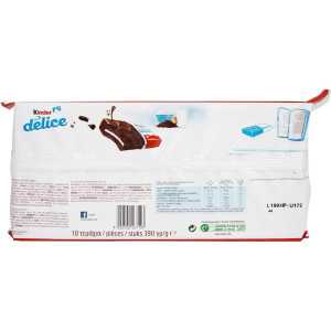 Kinder delice γαλακτοφέτα 10x39gr Kinder - 1