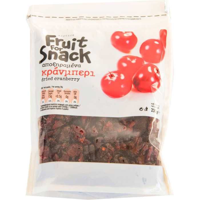 Sdoukos fruit for snack αποξηραμένα cranberry 230gr