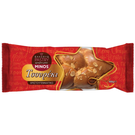 Minos τσουρέκι χριστουγεννιάτικο 480gr