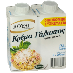 Royal κρέμα γάλακτος 23% 2x200ml Royal - 1